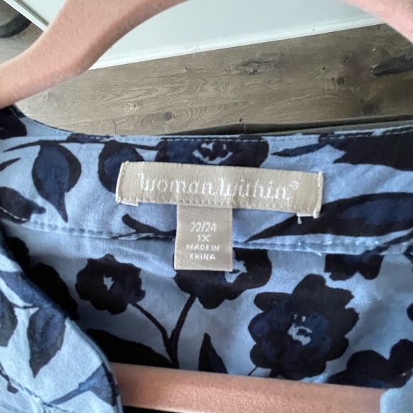 NWT 100% rayon Woman Within sz 1X - Picture 2 of 5